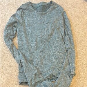 Blue Long Sleeve Swiftly tech Top